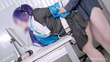 Hayase Yuka | Blue Archive Cosplay Officelove Hentai Creampie Compilation