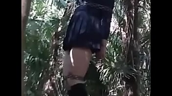 Tied Ladyboy On The Platform – bdsm, bondage, transsexual – Video 1026858