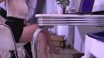 You Never Know What A Secretary Is Doing At Work When You Call Her. Does Her Boss Fuck Her In The Office?