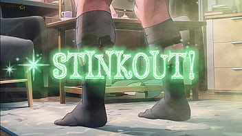 Step Gay Dad – Stink Out! – Training In Black Sheer Socks Is Causing A Huge Stink In The Local Gym