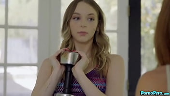 After Their Workout Sexy Redhead _ Blonde Lily Larimar _ Lumi Ray Makeout