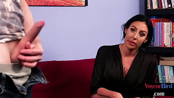 Cfnm Voyeur Milf In Stockings Watching Guy In Solo Hj Action