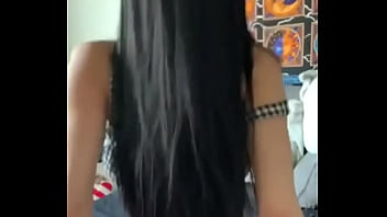 Petite Brunette Riding Reverse