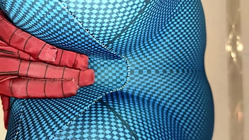 Giant Red Spiderman Facesitting Point Of View