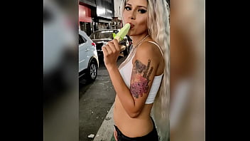 Brazilian Model Gabriella Gushi Sucks A Popsicle Like No One Else!
