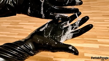Spit Play With Latex Gloves – Drooling On Rubber (trailer)