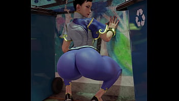 Chun Li Sf6 Big Booty Twerking By Kishi3d