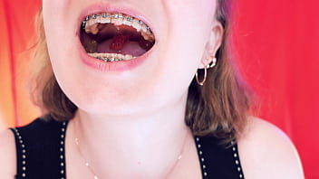 Asmr With Braces – Chewing Jelly Bears – Arya Grander – Vore Fetish