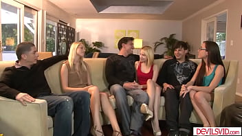 3 Guys Swap And Fuck Each Others Petite Teen Girlfriend
