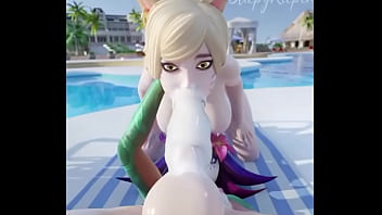 Ahri Cum Blowjob Neeko