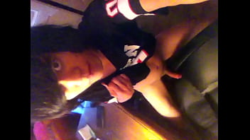 Twink Rubbing His Smooth Cock On A Seat And Jerking Off Through The Polyester Of The Tshirt