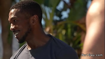 Gardener And Pool Man Interracial Gay Anal Sex