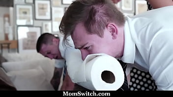 Stepmoms Discipline Their Stepsons By Spanking Them And Then Swapping And Fucking Them – Momswitch