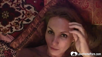 Blonde Beauty Has Fun Stripping Her Clothes Off