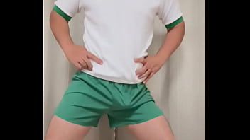 愛用体操着で準備体操