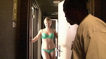 Blonde Slutty Teen Gets Big Black Cock From Her Step Dad