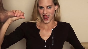 Blonde Hotwife Sucks Cock And Begs For A Cum Facial! Dirty Talk And A Huge Load On Mindy Aka Yummymama Face!