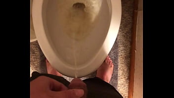 Male Pees After A Big Jerk Off