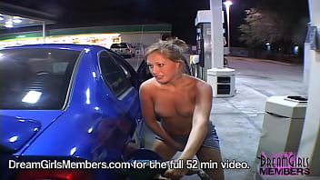 Insanely Risky Public Flashing With Hot Blonde Coed