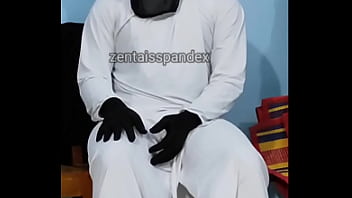 Zentai Crossdresser Burqa Hijab Mask Visit Mistress Home