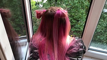 Girlfriend Sensual Blowjob And Doggy Fucking Near Window – Smoking