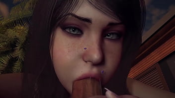 Good Girl Tries Big Cock In Her Mouth | 3d Porn