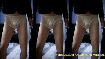 Hombre Gay En Ropa Interior Blanca Alejandro Mistral En Trusa