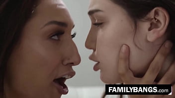 Familybangs.com ⭐ Adorable Teen Teaching Her Stepsister How To Be A Scort, Bella Rolland, Lily Lou