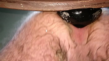 Fucking My Ass With Large Butt Plug While Standing.