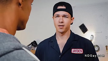 Motorcycle Mechanic Anal Fucks Black Gay At The Shop