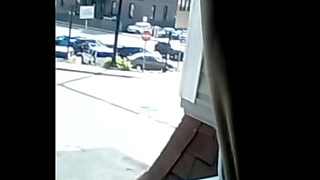 This Is Her Wearing Panties In The Window Cars Trucks Busy Busy