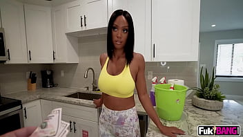 August Skye Brown Babe Get Emplyed As A Maid