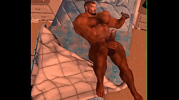 Mega Hunk Jerks To Facetime In Hotel Room