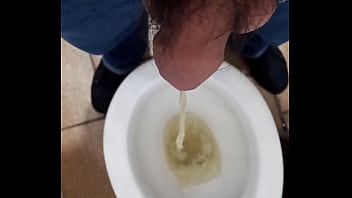 Mijada No Banheiro Público