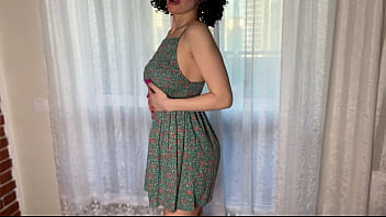 Solo. A Hot Girl With African Hair In A Cute Sundress Will Make Your Orgasm Unforgettable, Just Look At It!