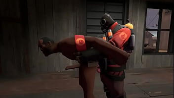 Negro Musculoso Folla Duro Con Vendedor De Gas Gordo