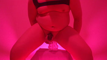 Locked Puppy Trying Out A New Toy