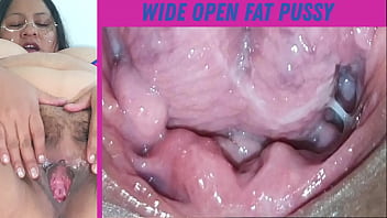Gaping My Fat And Hairy Pussy