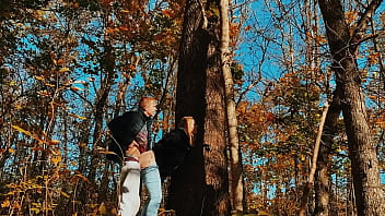 Fucked A Beauty With A Big Ass In The Forest While Walking