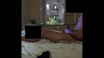 Trying To Be Caught Naked Masturbating By Neighborhood At Open Window