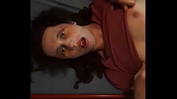 Cute Femboy Crossdresser Make Up Niple Play