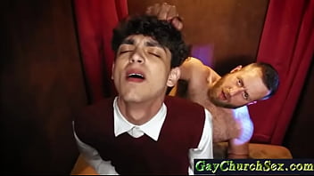 Gaychurchsex- Bear Priest Barebacks Teen Boy At Church