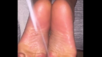 Cum Explosion On Sweaty Nylon Soles