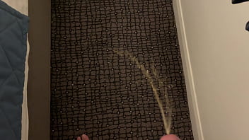 Pissing All Over Hotel Room Carpet