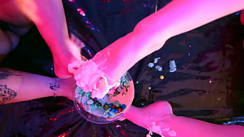 Messy Feet In Cotton Candy _ Cream