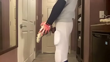 Dirty Football Player Jacks Big Hard Cock