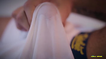 Fans Exclusive Big Cock Latino Camilo Brown Jerks And Cums Through His White Boxers