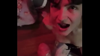 Blowjob By Beautiful Bondaged Tattooed Girlfriend Sandraxo1