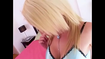 Deborah Prat Cute Sexy Blonde Blue Eyes Huge Cock Pov Blowjob And Huge Cum Facial