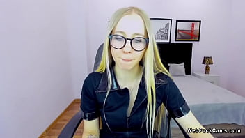 Belarus Blonde Flashes Small Tits On Webcam
